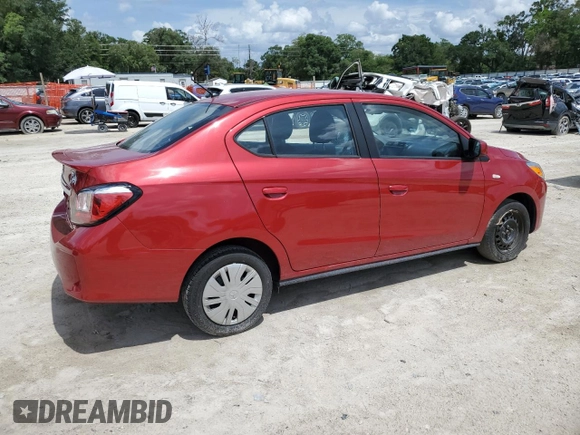 2021 Mitsubishi Mirage ES with VIN ML32FUFJ3MHF07244, listed as a Copart auction lot 59091725 with 44,793 mi miles and Salvage title. Bid and sale history available at DreamBid. Image 3.