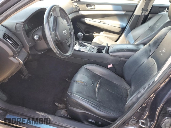 2012 Infiniti G25 Journey with VIN JN1DV6AP6CM700137, listed as a Copart auction lot 48563095 with Not Provided miles and Salvage Title. Bid and sale history available at carsss.com. Image 7.