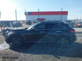 2016 Infiniti QX70 with VIN JN8CS1MW6GM750280, listed as a IAAI auction lot 41588491 with 78,266 mi miles. Bid and sale history available at carsss.com. Image 14.