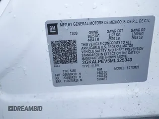 2021 GMC Terrain SLT with VIN 3GKALPEV5ML325040, listed as a IAAI auction lot 41380105 with 97,776 mi miles and . Bid and sale history available at DreamBid. Image 9.