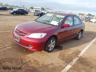 2004 Honda Civic EX with VIN 2HGES26734H559609, listed as a IAAI auction lot 41912710 with 195463 miles. Bid and sale history available at carsss.com. Image 2.