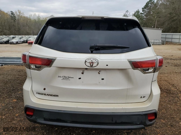 2016 Toyota Highlander LE Plus with VIN 5TDZKRFH6GS176626, listed as a Copart auction lot 50291045 with 119,801 mi miles and Clean Title. Bid and sale history available at carsss.com. Image 6.