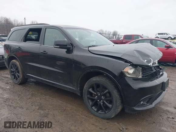 2017 Dodge Durango GT with VIN 1C4RDJDG4HC661291, listed as a IAAI auction lot 41993046 with 72,123 mi miles and . Bid and sale history available at carsss.com. Image 1.