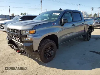 2022 Chevrolet Silverado 1500 Custom Trail Boss with VIN 1GCPYCEK7NZ184357, listed as a Copart auction lot 46515395 with 18,814 mi miles and Salvage Title. Bid and sale history available at DreamBid. Image 1.