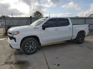 2024 Chevrolet Silverado 1500 RST with VIN 1GCUDEE87RZ240222, listed as a Copart auction lot 85573064 with 338 mi miles and Salvage Title. Bid and sale history available at carsss.com. Image 1.