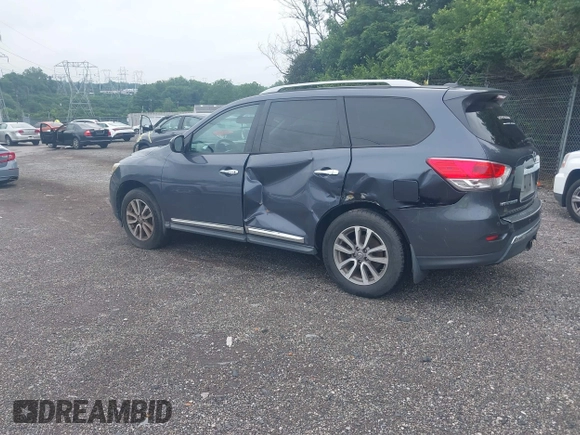 2014 Nissan Pathfinder S with VIN 5N1AR2MM3EC667620, listed as a IAAI auction lot 42654851 with 109,305 mi miles and . Bid and sale history available at DreamBid. Image 3.