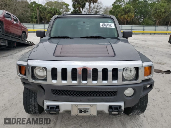 2008 Hummer H3 SUV Luxury with VIN 5GTEN13E188134204, listed as a Copart auction lot 46064915 with 126,956 mi miles and Salvage Title. Bid and sale history available at carsss.com. Image 5.