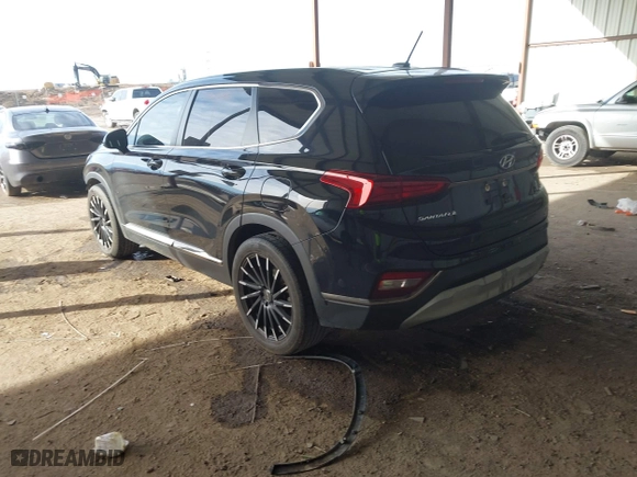 2019 Hyundai Santa Fe SE with VIN 5NMS23AD1KH112931, listed as a IAAI auction lot 41678592 with 96,477 mi miles. Bid and sale history available at carsss.com. Image 3.