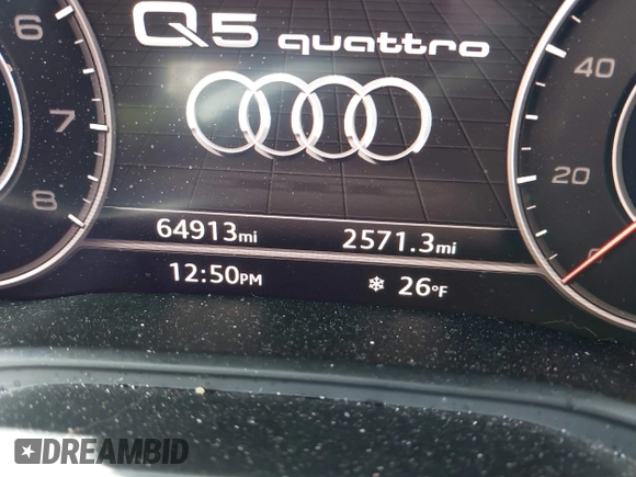 2020 Audi Q5 Premium Plus z VIN WA1BNAFY9L2007285, wystawiony jako IAAI lot #41567118 z przebiegiem 64 913 mil mil oraz . Historia ofert i sprzedaży dostępna na DreamBid. Obrazek 7.