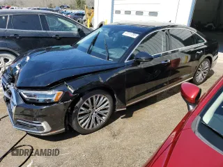 2019 Audi A8 L with VIN WAU8DAF88KN011860, listed as a Copart auction lot 48311395 with 45,606 mi miles and Salvage Title. Bid and sale history available at carsss.com. Image 1.