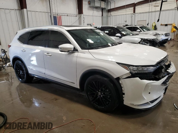 2022 Acura MDX Advance z VIN 5J8YE1H89NL040444, wystawiony jako Copart lot #53535545 z przebiegiem Nie podano mil oraz Szkoda całkowita • Salvage title. Historia ofert i sprzedaży dostępna na DreamBid. Obrazek 4.