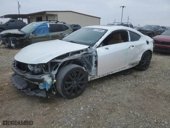 2016 Lexus RC 200t with VIN JTHHA5BC1G5000878, listed as a Copart auction lot 42168905 with 112,778 mi miles and Salvage Title. Bid and sale history available at carsss.com. Image 1.