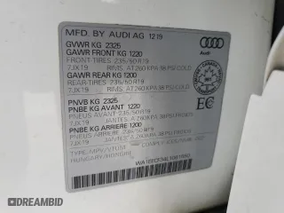 2020 Audi Q3 S line Premium Plus with VIN WA1EECF34L1061550, listed as a Copart auction lot 46917255 with 72,600 mi miles and Clean Title. Bid and sale history available at carsss.com. Image 13.