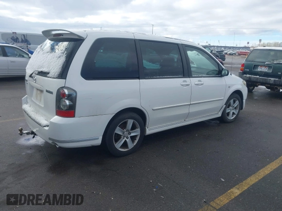 2005 Mazda MPV LX with VIN JM3LW28J650541962, listed as a IAAI auction lot 41797934 with Not Provided miles. Bid and sale history available at carsss.com. Image 4.