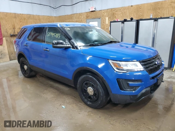 2019 Ford Police Interceptor Utility z VIN 1FM5K8AT5KGB15724, wystawiony jako Copart lot #55945185 z przebiegiem 108 429 mil mil oraz Tytuł czysty. Historia ofert i sprzedaży dostępna na DreamBid. Obrazek 4.