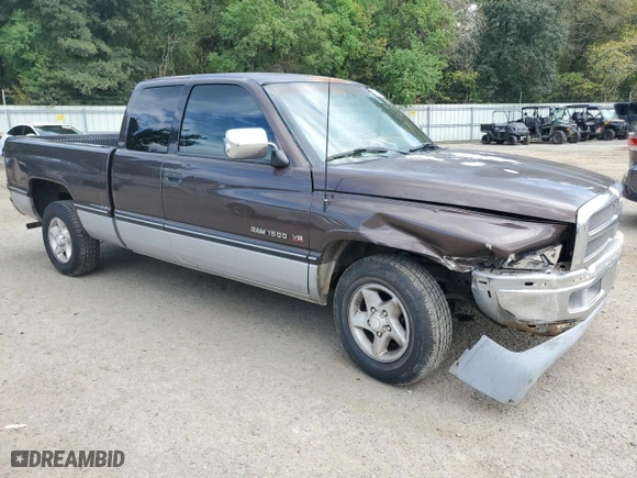1997 Dodge Ram 1500 with VIN 1B7HC13Y8VJ603314, listed as a Copart auction lot 72765714 with 306,994 mi miles and Salvage Title. Bid and sale history available at carsss.com. Image 4.