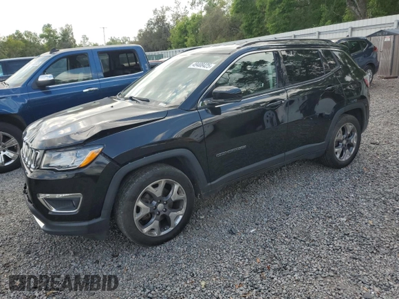 2020 Jeep Compass Limited with VIN 3C4NJCCB3LT152654, listed as a Copart auction lot 49408425 with 108,001 mi miles and Salvage Title. Bid and sale history available at DreamBid. Image 1.