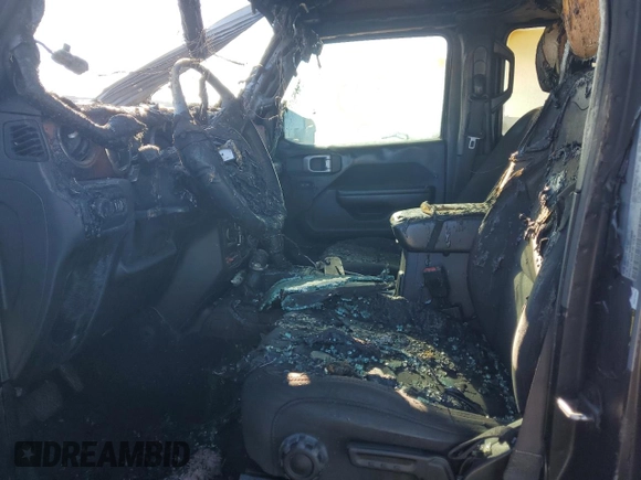 2021 Jeep Wrangler Unlimited Rubicon with VIN 1C4HJXFN5MW513999, listed as a Copart auction lot 46150685 with Not Provided miles and Salvage Title. Bid and sale history available at DreamBid. Image 7.