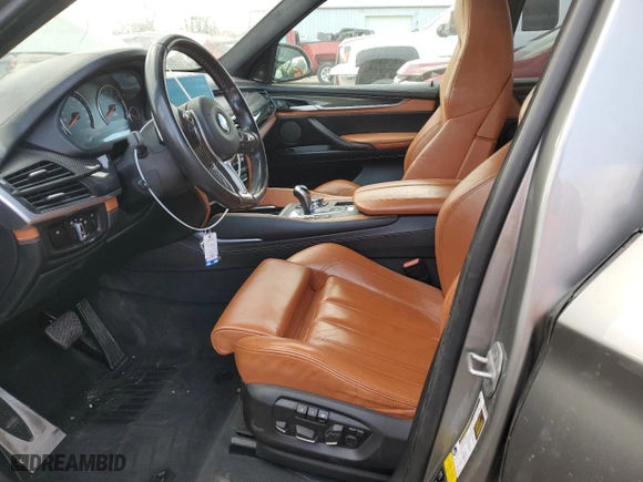 2015 BMW X5 M with VIN 5YMKT6C56F0C89088, listed as a Copart auction lot 81921504 with 91,543 mi miles and Salvage Title. Bid and sale history available at carsss.com. Image 7.