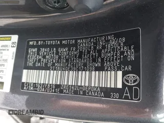 2009 Toyota Corolla with VIN 2T1BU40E39C171098, listed as a IAAI auction lot 42098610 with 113,468 mi miles and . Bid and sale history available at carsss.com. Image 9.