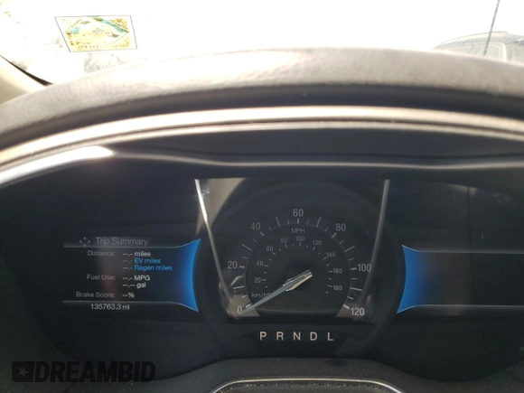 2014 Ford Fusion SE Hybrid with VIN 3FA6P0LU7ER151225, listed as a Copart auction lot 64989915 with 135,763 mi miles and Salvage title. Bid and sale history available at DreamBid. Image 9.