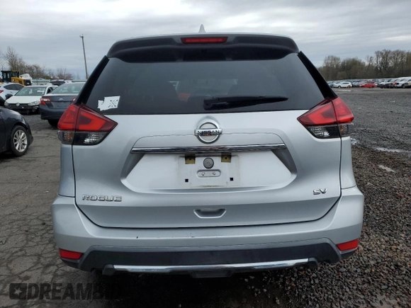 2017 Nissan Rogue SV with VIN KNMAT2MT3HP551330, listed as a Copart auction lot 48967425 with 113,323 mi miles and Salvage Title. Bid and sale history available at carsss.com. Image 6.