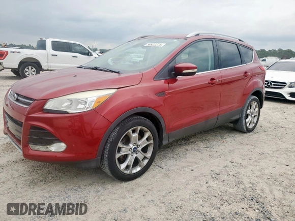 2015 Ford Escape Titanium z VIN 1FMCU9J94FUB09903, wystawiony jako Copart lot #59922275 z przebiegiem 132 243 mil mil oraz Czysty tytuł • Clean title. Historia ofert i sprzedaży dostępna na DreamBid. Obrazek 1.