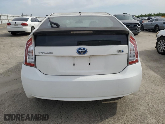 2012 Toyota Prius One with VIN JTDKN3DU8C1548075, listed as a Copart auction lot 55185645 with 38,396 mi miles and Clean Title. Bid and sale history available at carsss.com. Image 6.