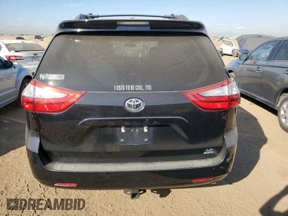 2016 Toyota Sienna LE with VIN 5TDJK3DC3GS129636, listed as a Copart auction lot 75938494 with 137,348 mi miles and Salvage Title. Bid and sale history available at carsss.com. Image 6.
