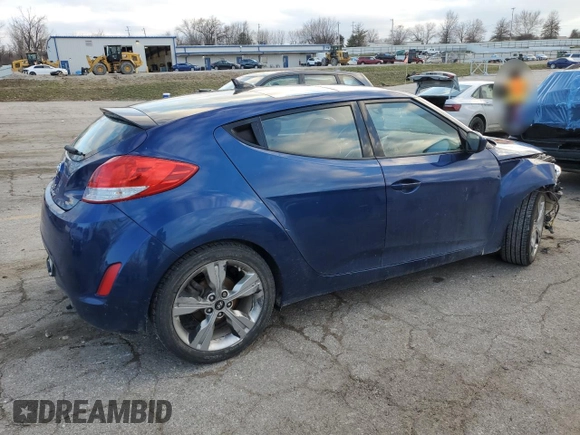 2017 Hyundai Veloster Value Edition with VIN KMHTC6AD0HU320220, listed as a Copart auction lot 85060194 with 115,355 mi miles and Salvage Title. Bid and sale history available at carsss.com. Image 3.
