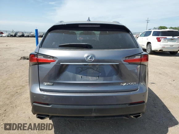 2015 Lexus NX 200t with VIN JTJBARBZ0F2042359, listed as a Copart auction lot 60985705 with 147,584 mi miles and Salvage title. Bid and sale history available at DreamBid. Image 6.