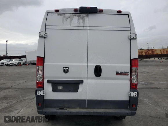 2017 Ram ProMaster Cargo with VIN 3C6TRVDG5HE550263, listed as a Copart auction lot 47997125 with 54,731 mi miles and Salvage Title. Bid and sale history available at carsss.com. Image 6.