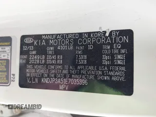 2014 Kia Soul + with VIN KNDJP3A51E7035396, listed as a IAAI auction lot 41888195 with 81,440 mi miles. Bid and sale history available at carsss.com. Image 9.