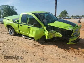 2005 Dodge 1500 SLT with VIN 1D7HA18D15S150472, listed as a Copart auction lot 53278505 with 109,457 mi miles and Salvage Title. Bid and sale history available at DreamBid. Image 4.