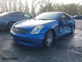 2006 Infiniti G35 Coupe with VIN JNKCV54E16M711854, listed as a IAAI auction lot 40751169 with NaN miles. Bid and sale history available at carsss.com. Image 2.