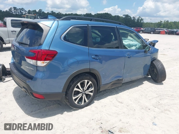 2019 Subaru Forester Limited with VIN JF2SKAUC3KH456948, listed as a IAAI auction lot 42553978 with 57,644 mi miles and . Bid and sale history available at DreamBid. Image 4.