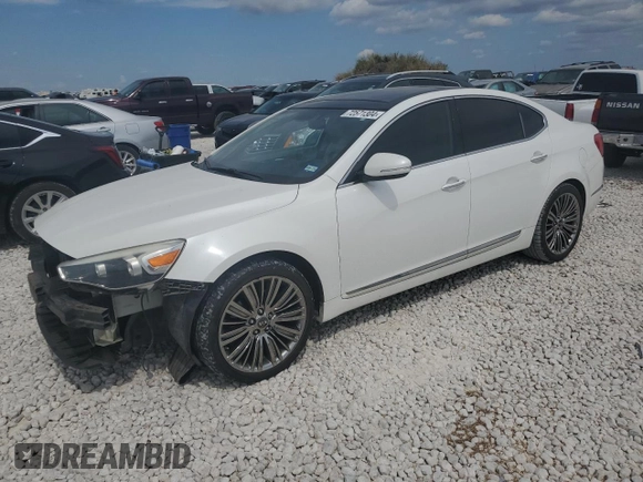 2015 Kia Cadenza Premium with VIN KNALN4D7XF5168752, listed as a Copart auction lot 72571304 with 126,667 mi miles and Salvage Title. Bid and sale history available at carsss.com. Image 1.