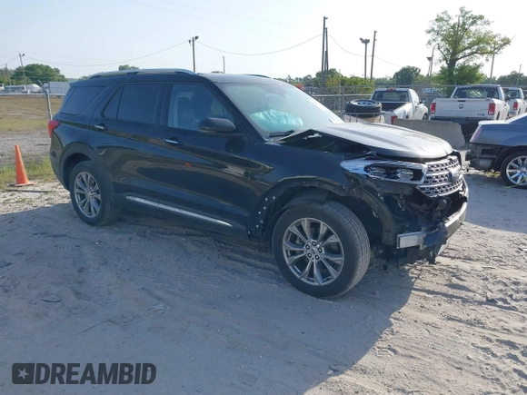 2021 Ford Explorer Limited with VIN 1FMSK8FH8MGA86052, listed as a IAAI auction lot 41859132 with 78,259 mi miles. Bid and sale history available at carsss.com. Image 1.