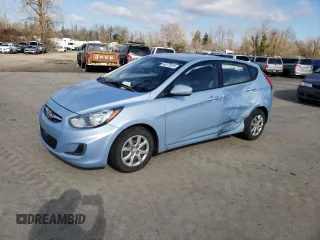 2014 Hyundai Accent GS with VIN KMHCT5AE5EU141850, listed as a Copart auction lot 48177015 with 114,729 mi miles and Salvage title. Bid and sale history available at DreamBid. Image 1.