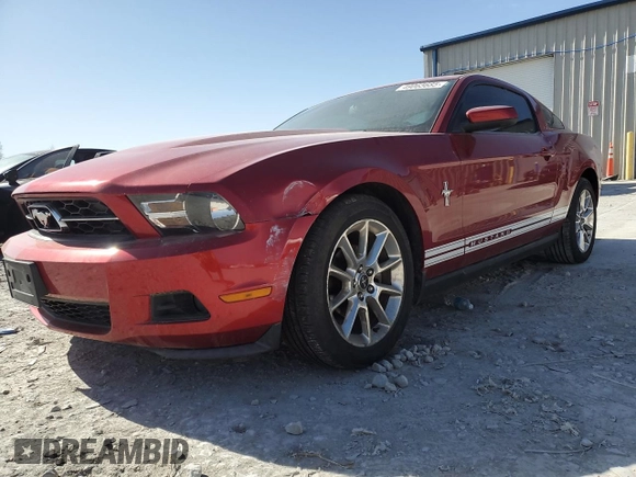 2010 Ford Mustang V6 with VIN 1ZVBP8AN0A5180837, listed as a Copart auction lot 49065685 with 150,494 mi miles and Salvage Title. Bid and sale history available at carsss.com. Image 1.