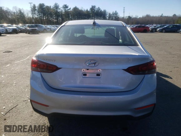 2022 Hyundai Accent SEL with VIN 3KPC24A61NE175874, listed as a Copart auction lot 39651833 with 7,389 mi miles. Bid and sale history available at carsss.com. Image 6.