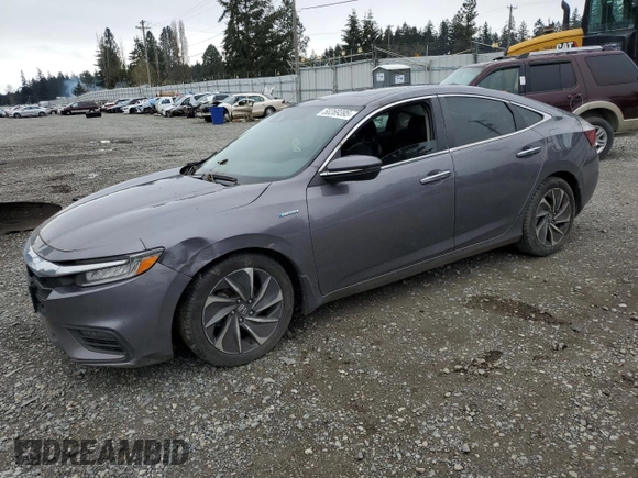 2019 Honda Insight Touring with VIN 19XZE4F98KE003082, listed as a Copart auction lot 50269395 with 115,360 mi miles and Salvage Title. Bid and sale history available at carsss.com. Image 1.