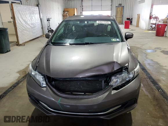 2014 Honda Civic Sedan LX with VIN 19XFB2F55EE218663, listed as a Copart auction lot 54677245 with 131,723 mi miles and Salvage Title. Bid and sale history available at carsss.com. Image 5.