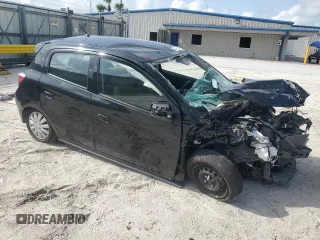 2021 Mitsubishi Mirage ES with VIN ML32AUHJ6MH012612, listed as a Copart auction lot 60129265 with 62,846 mi miles and Non repairable. Bid and sale history available at DreamBid. Image 4.