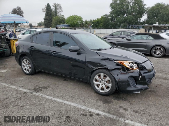 2013 Mazda 3 i Sport with VIN JM1BL1UPXD1847573, listed as a Copart auction lot 53841635 with 158,722 mi miles and Salvage Title. Bid and sale history available at DreamBid. Image 4.