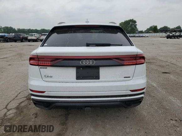 2019 Audi Q8 Prestige z VIN WA1FVAF15KD033597, wystawiony jako Copart lot #59423085 z przebiegiem 85 951 mil mil oraz Czysty tytuł • Clean title. Historia ofert i sprzedaży dostępna na DreamBid. Obrazek 6.