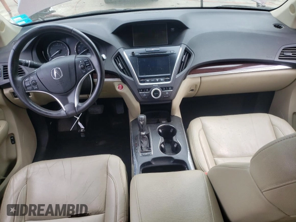 2014 Acura MDX Technology with VIN 5FRYD4H41EB028323, listed as a Copart auction lot 56938365 with Not provided miles and Salvage title. Bid and sale history available at DreamBid. Image 8.