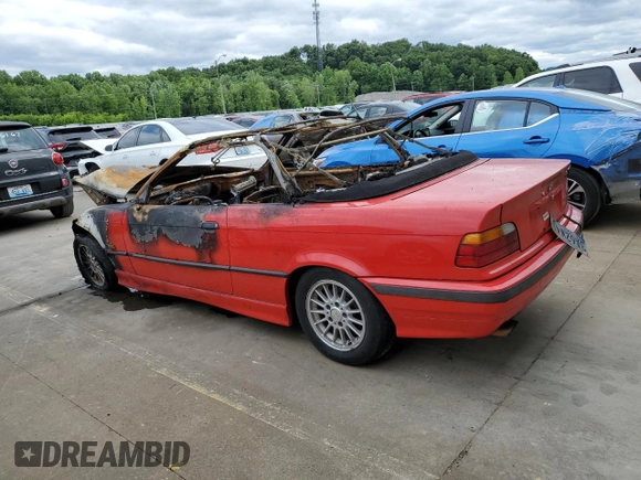 1996 BMW 3-Series 328IC with VIN WBABK8326TET92422, listed as a Copart auction lot 57731484 with 0 mi miles and Salvage Title. Bid and sale history available at carsss.com. Image 2.