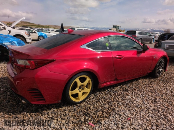 2015 Lexus RC 350 F Sport z VIN JTHSE5BC9F5001219, wystawiony jako Copart lot #51178435 z przebiegiem 159 623 mil mil oraz Szkoda całkowita • Salvage title. Historia ofert i sprzedaży dostępna na DreamBid. Obrazek 3.