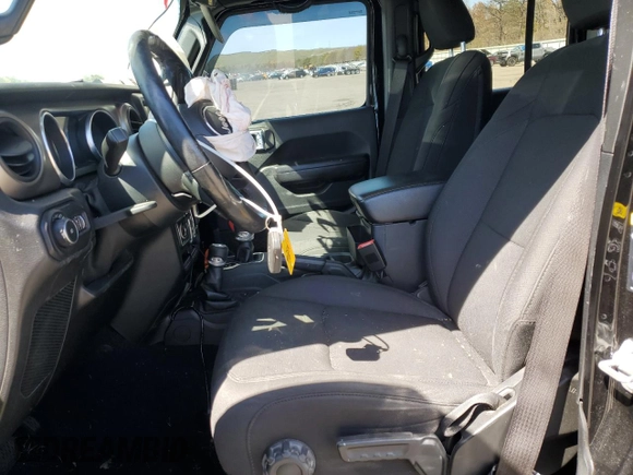 2020 Jeep Wrangler Unlimited Sport S with VIN 1C4HJXDN9LW164413, listed as a Copart auction lot 55100385 with 63,816 mi miles and Salvage title. Bid and sale history available at DreamBid. Image 7.